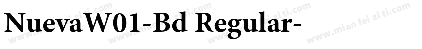 NuevaW01-Bd Regular字体转换